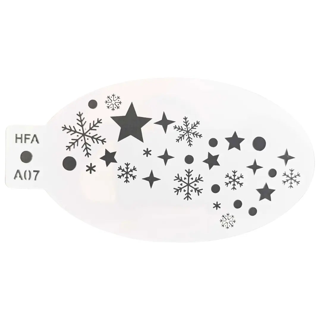 Face Painting Stencil - A07 Snow Effect 2.0