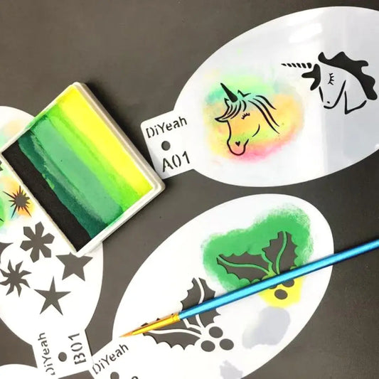DiYeah Face Painting Stencil - K01 Horn Section